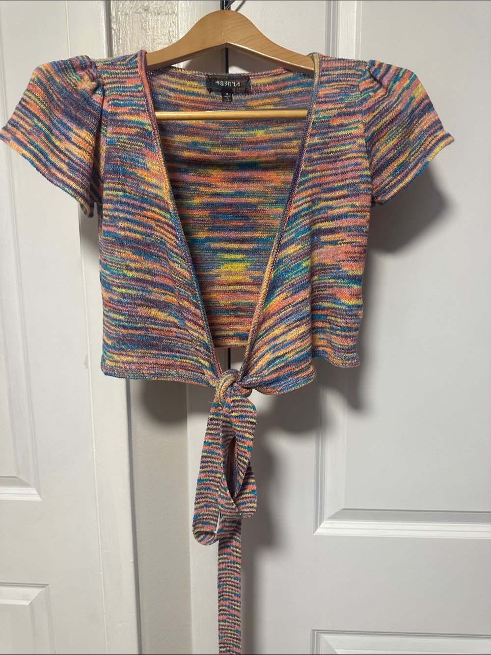 4SI3NNA Multicolor Striped Knit Top